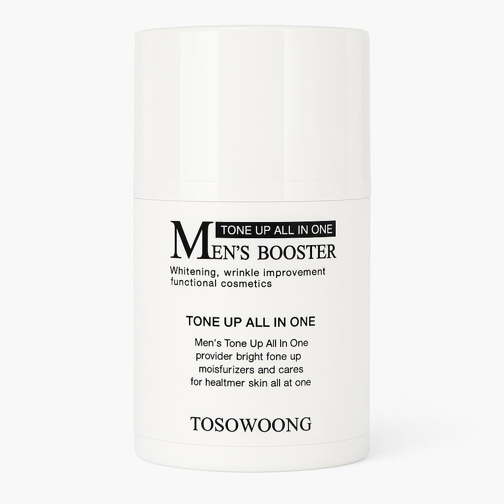Men's Booster Tone Up All In One 50ml TOSOWOONG bianco