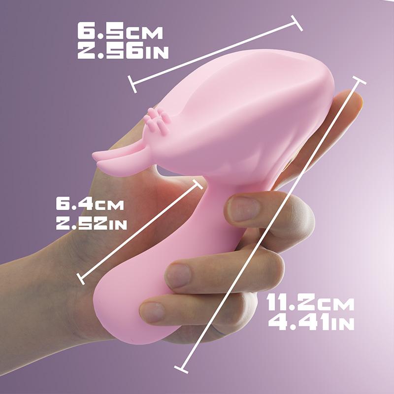 Adult Silicone Mushroom Head Clitoral Stimulator with 10 Vibration Modes Mini Vibrator, Adult Toys