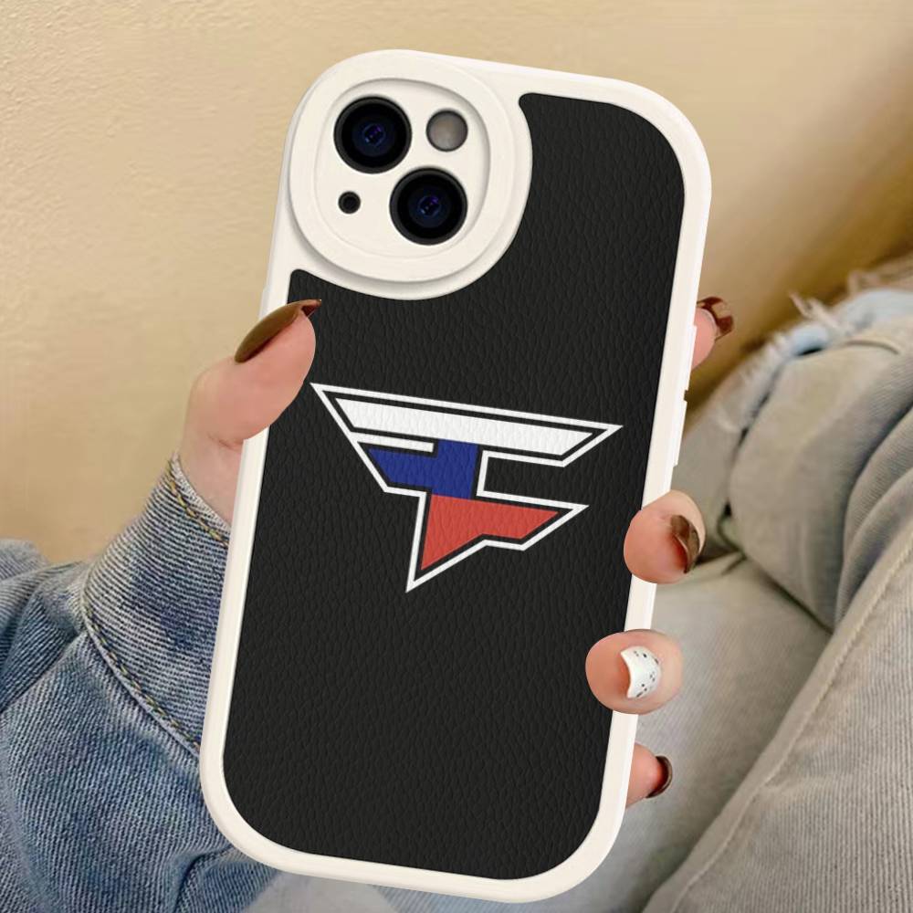 Game FaZe Clan Phone Case For IPhone 16 15 14 13 12 11 Pro Max Plus Leather Shockproof Cover