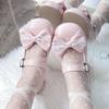 Cute sweet bow Mary Jane women's shoes thick heel ll soft girl single shoes with skirt small leather shoes