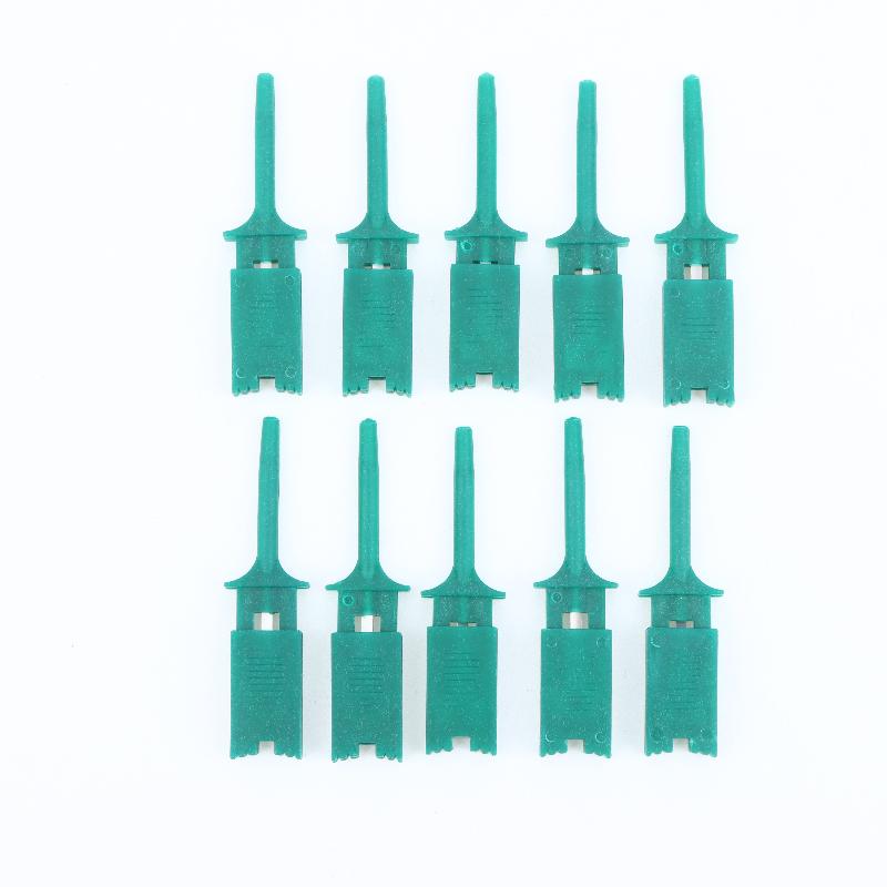 10Pcs SMD IC Test Hook Clips Sharp Tip PCB Probe Grabbers for Tiny SMD Component Testing & Inspection