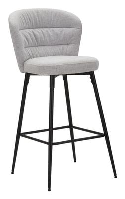 Bar Stool Losanna Gray Set 2 Pcs 52X59X108 Cm