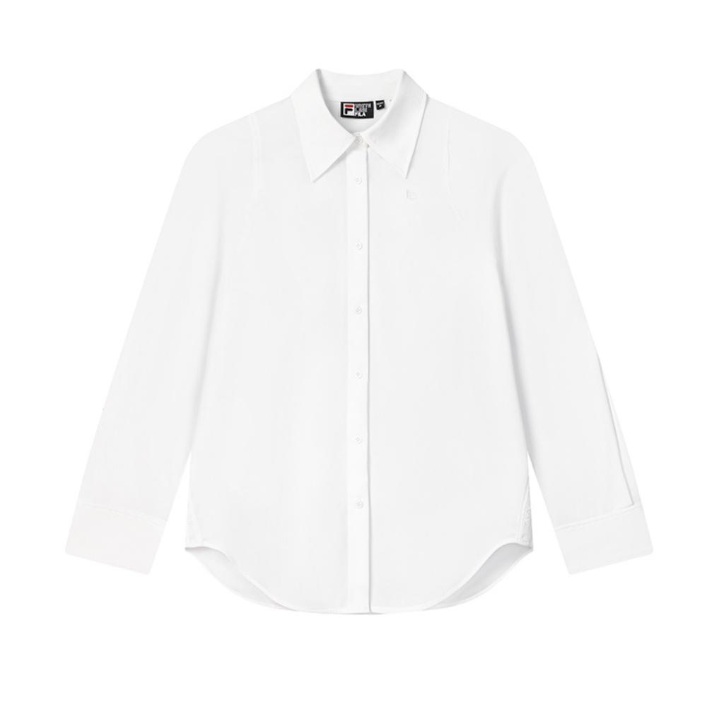 

New FILA Lifestyle Shirt Women s Jade White F61W523401F-WT 165/84A/M