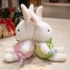 Cartoon Tulip Flower Dressed Rabbit Cute Bunny Plush Animals Toys Kawaii Soft Pillow Office Decor Baby Comfort Doll Kids Gift