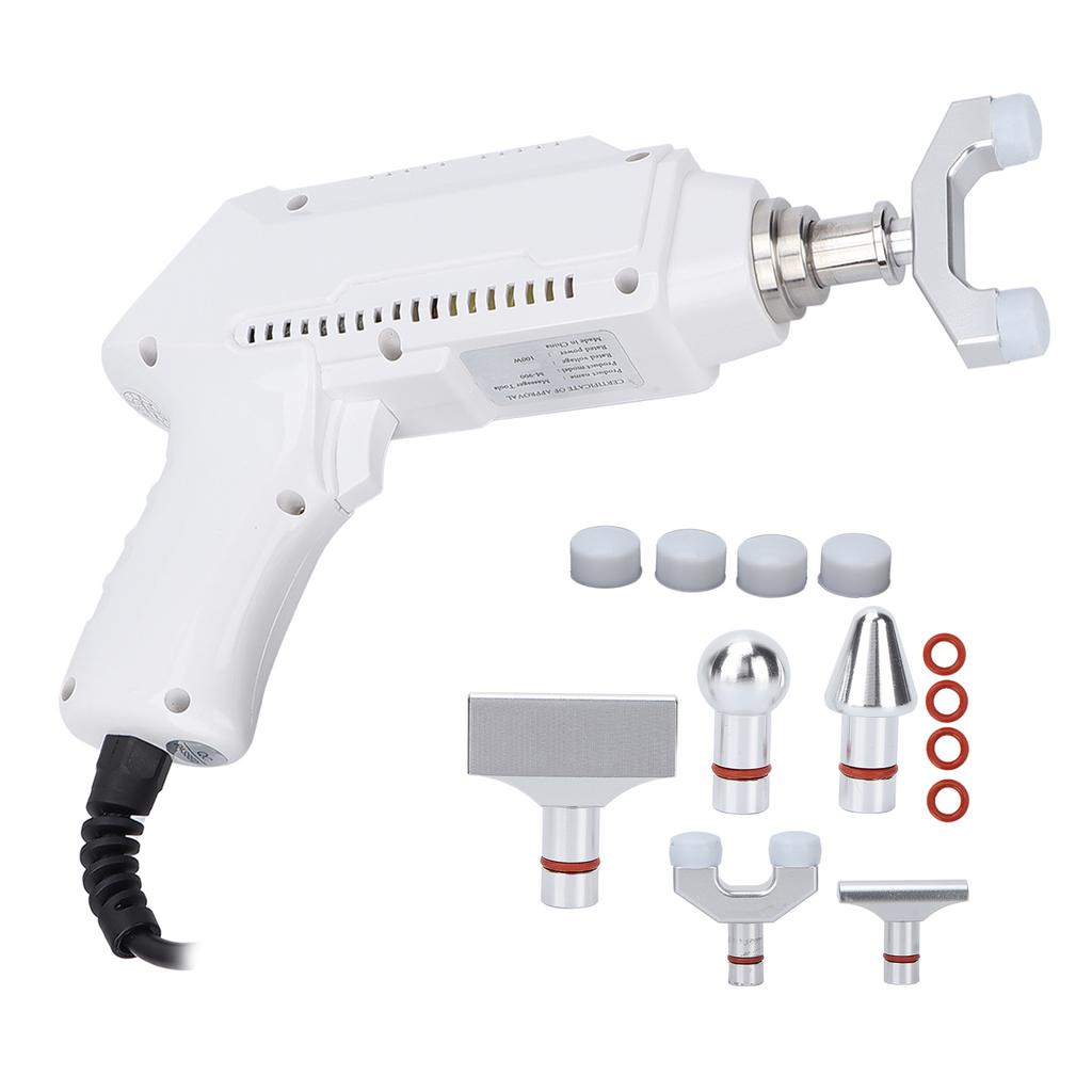 Electric Impulse Spine Massager Gun Spine HeatResisting Chiropractic Adjusting Tool Instrument White