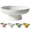 Modern Round Fruit Dish with Drainage, Elegant Plastic Basket for Kitchen Counter or Table Centerpiece