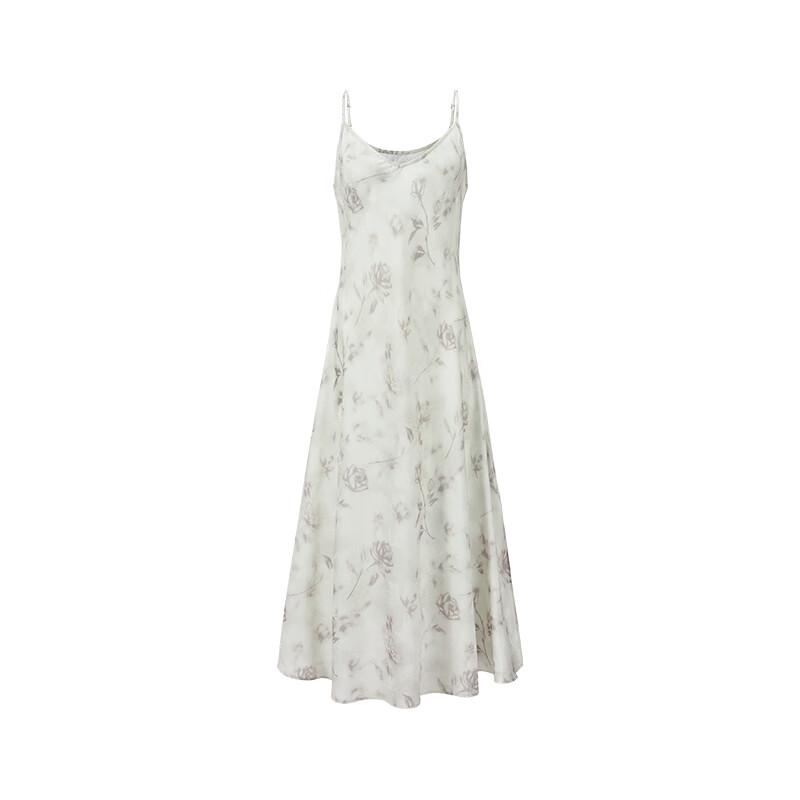 Giovanni Valentino Women's Floral High-Waist Suspender Dress