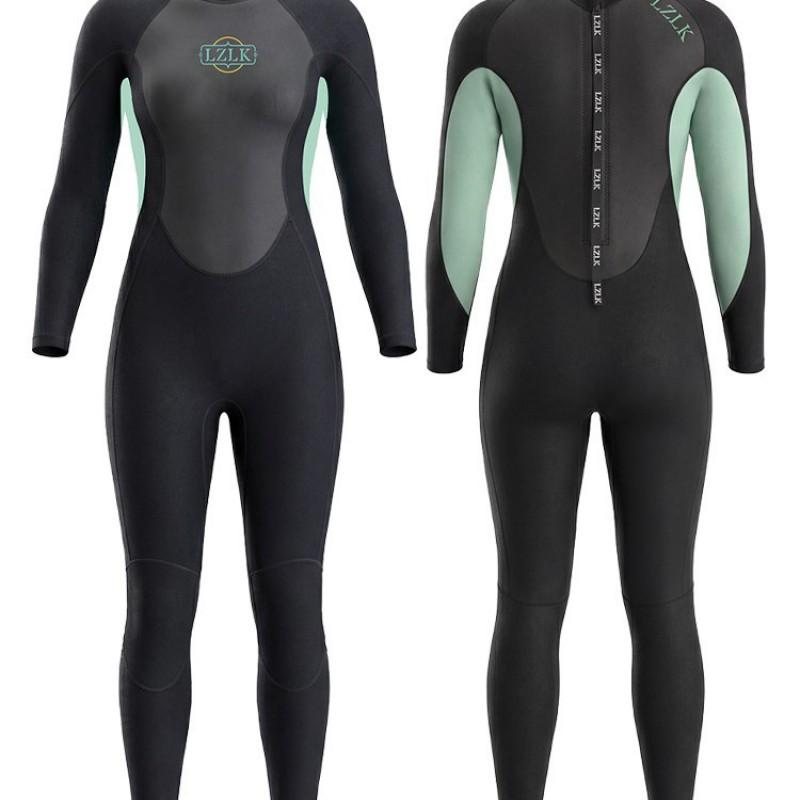 Womens 3mm Full Body Wetsuit Snorkeling Surfing Diving Swimming UV Protection Thermal Warmth Chloroprene Neoprene