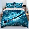 Classical Guitar Electric Guitar Bedding Set Print With Pillowcase Bed Duvet Cover Soft Single Double Queen Super King Size