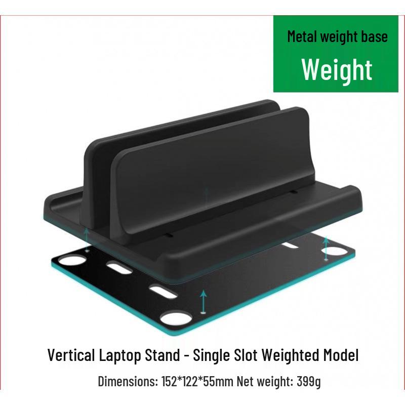 Laptop Vertical Stand and Desktop Storage Rack Bracket