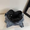 Denim Tasche Damen Pendler Große Kapazität Achseltasche Tragetasche Schultertasche