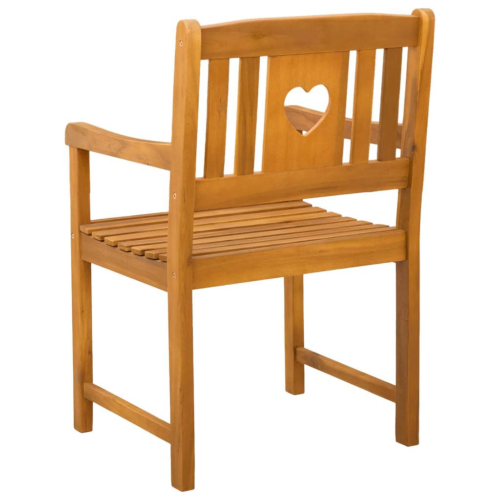 Garden Chairs 4 Pcs Natural Solid Acacia Wood