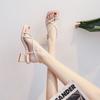 Pick Up Girl 737-3 Sandals Women's 2025 Popular New Summer Thick Heel Explosion High Heel Roman Shoes