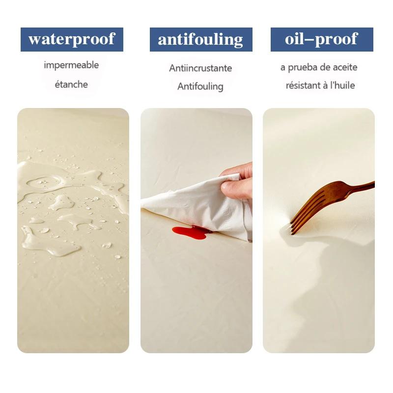 Waterproof PU Leather Seat Covers for Dining Chairs Stretch Dining Room Chair Seat Covers Kitchen Chair Seat Covers Protectors