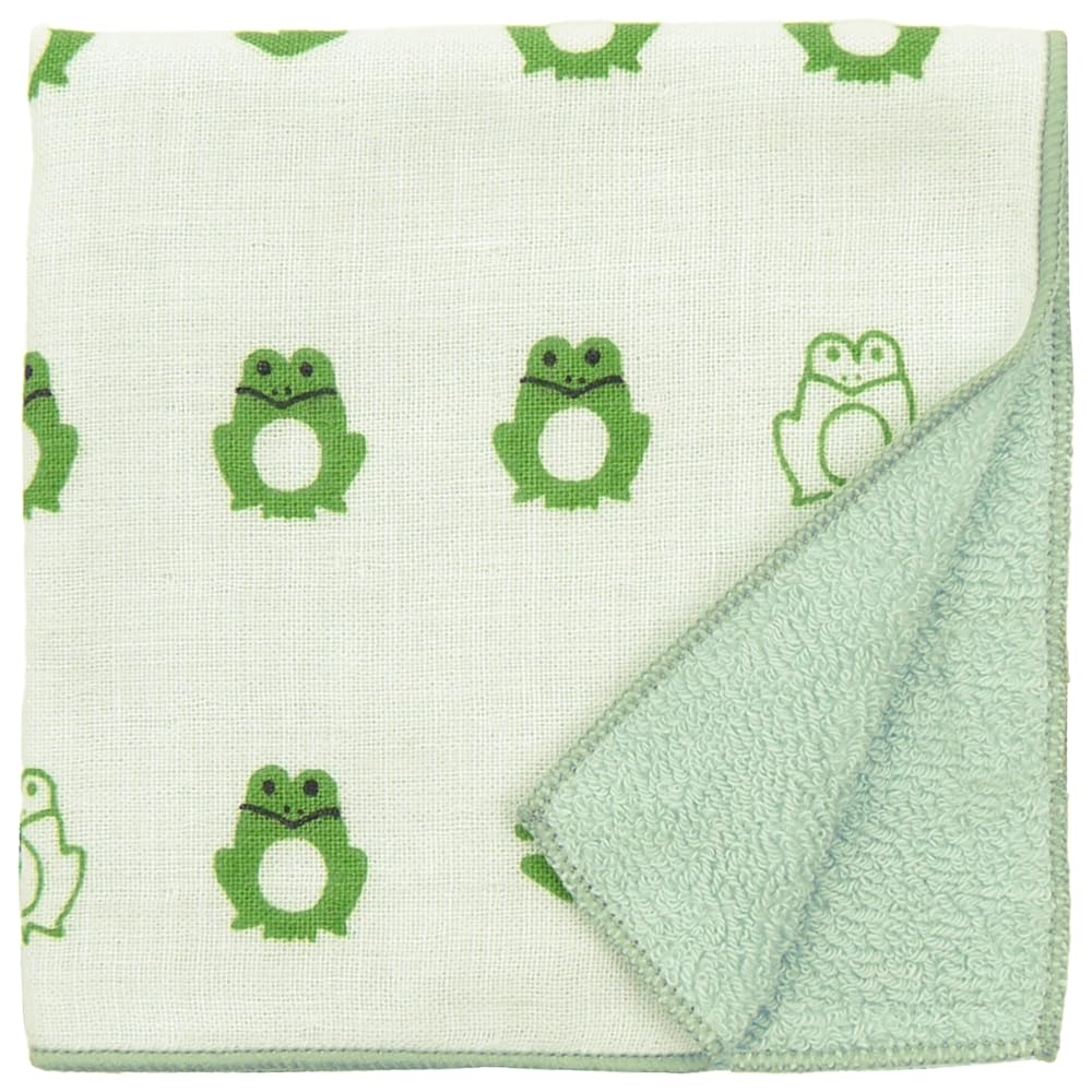 Hamamonyo Japanese Towel Pyokogaeru Semi-Wash (Towel Handkerchief)