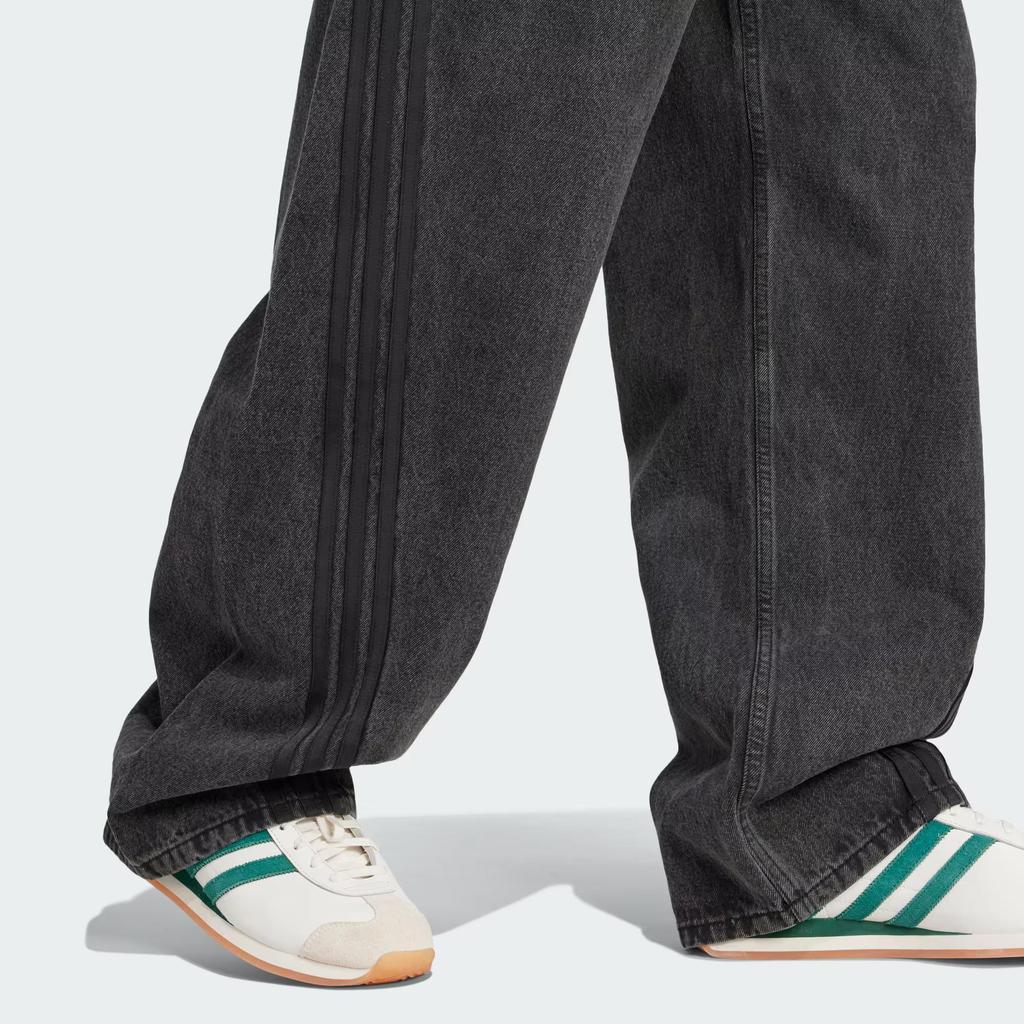 adidas Originals Adilenium Season 3 Loose Fit Denim Pants Black JY6291
