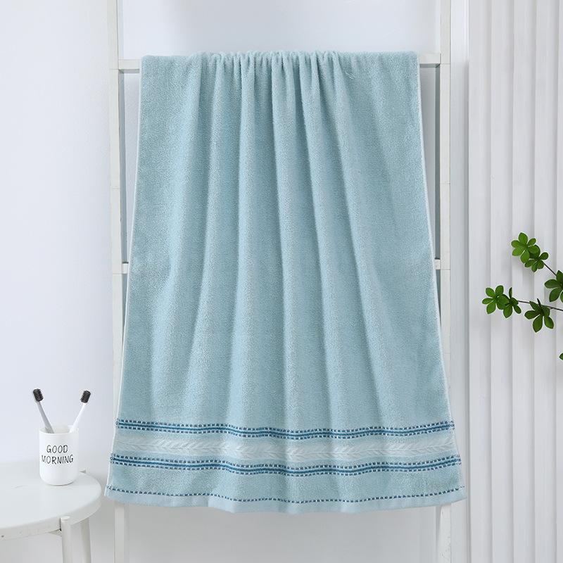 1pc Durable and Absorbent Cotton Bath Sheet - Quick Dry Towel for Large Bathroom - Hotel Quality Bathroom Accessories