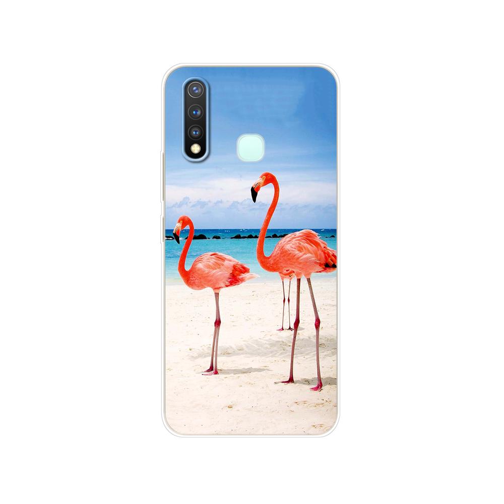Dla Vivo Y19 Case 6.53 ''miękki TPU silikonowy pokrowiec dla Vivo Y19 Y 19 VivoY19 Case tylna obudowa telefonu zderzak ochronny Shell Bag Coque