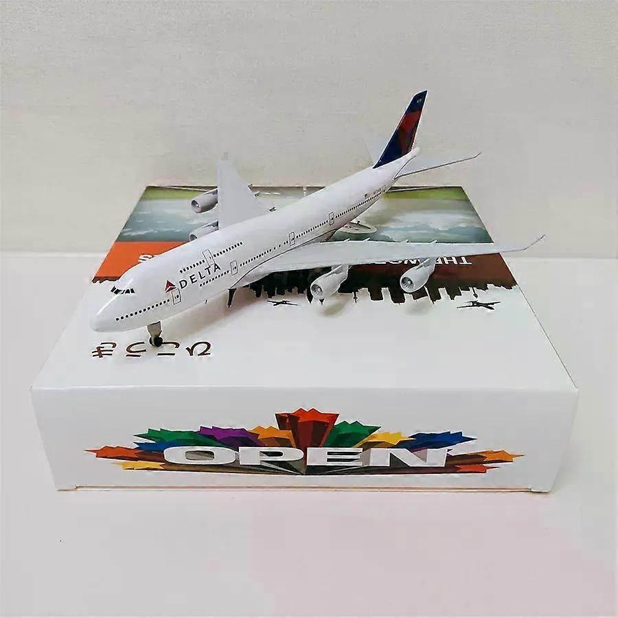20cm Alloy Metal Air USA B747 Airlines Boeing 747 Airways Diecast Airplane Model Plane Model Aircraft w Wheels Landing Gears