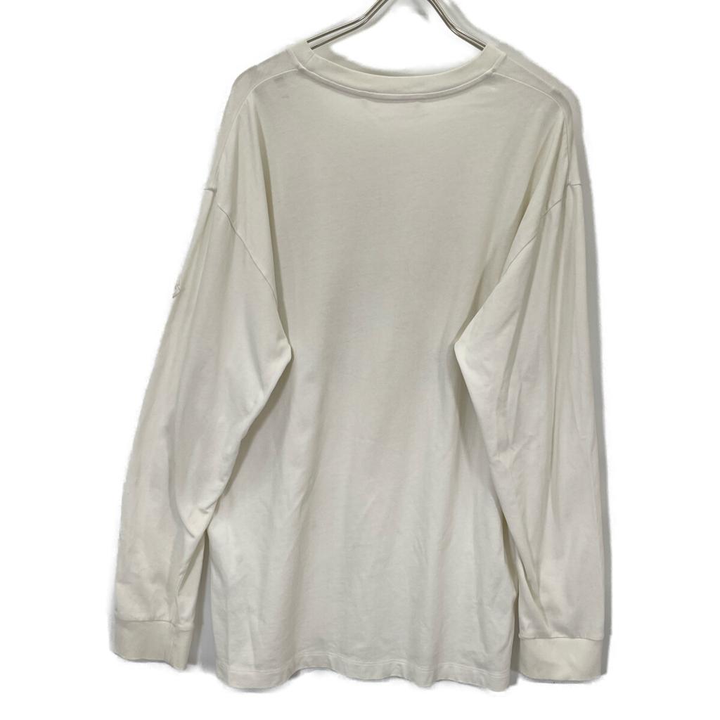 Moncler 23 Year T-Shirt Logo Long Sleeve Shirt Tops L whiteUsed