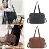 Casual PU Leather Jk Shoulder Bag Japanese Style Adjustable Strap Crossbody Bag Big Capacity Itabag Student