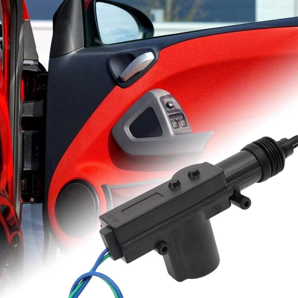 Car Door Lock Actuator 12V Universal Auto Central Locking Motor System 2 Wire Powerful Single Gun Type Kit for Car SUV Truck Van
