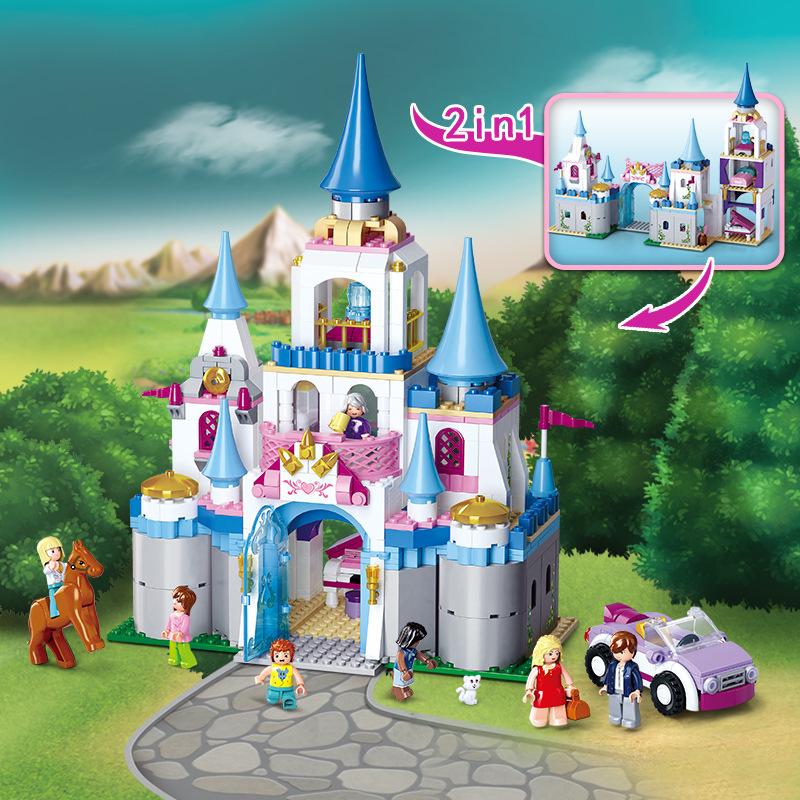 Dolphin Bay Pink Dream Girl Building Blocks - Educational Assembly Toys for Kids