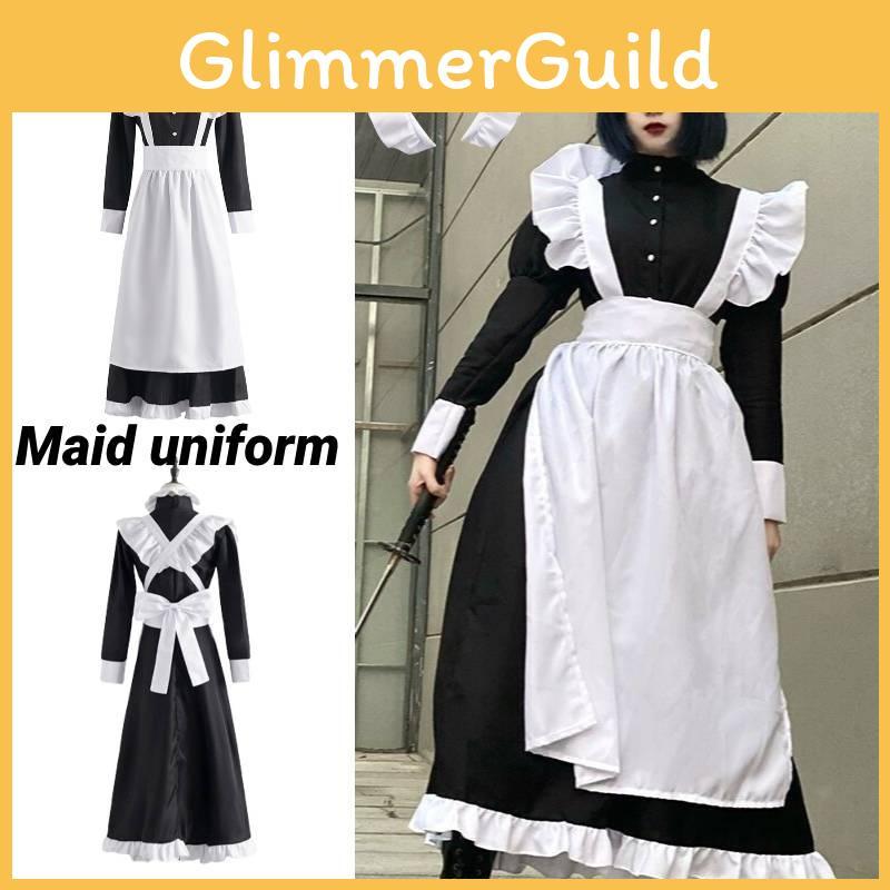 Cotton Blend Fabric Maid Costume Comfortable And Trendy Cosplay Outfit