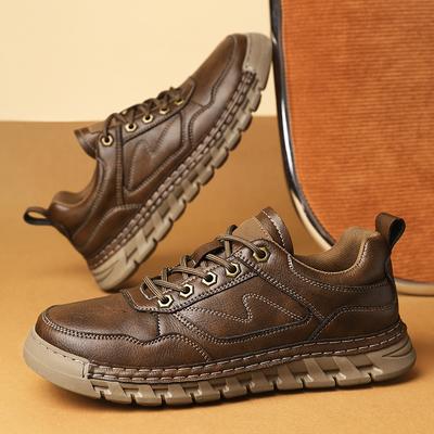 Breathable Retro Leather Outdoor Shoes Soft Comfy Wear-resistant Men Designers Shoes Sneaker New Men's Casual Shoes High Quality