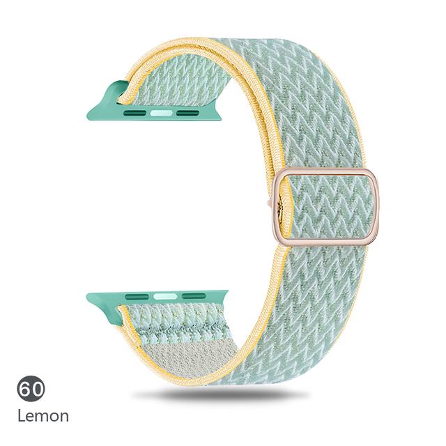Cinturino in Nylon per Apple watch band 44mm 40mm 38mm 42mm ultra 2 49mm SOLO bracciale correa iwatch series 9 7 SE 6 5 4 8 45mm 41mm