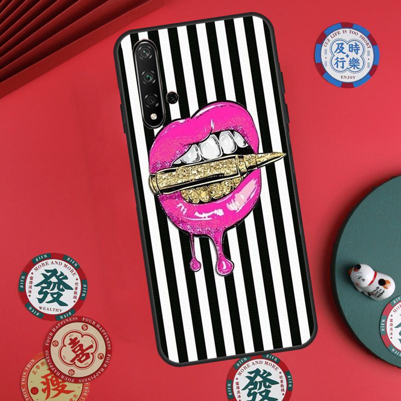 Sexy Lips KISS For Huawei Nova Y73 Y72 Y90 Y70 Y60 Y91 Y61 12s 12i 11i 8i 9 10 SE P40 Lite P60 P30 Pro Case