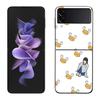 Anime Gintama Mr. Raindrop Phone Case For Samsung Z Flip 7 6 5G Galaxy Z Flip 5 4 3 Black Hard Cell Cover Luxury PC Shell Coque