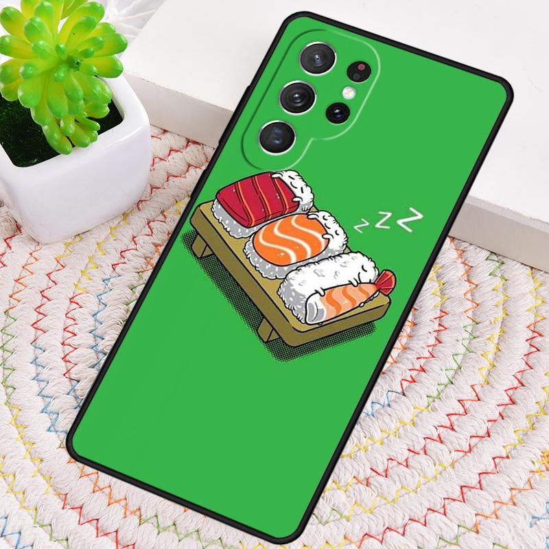 Japanese Cuisine Sushi Food Silicone Phone Case For Samsung Galaxy Note 10 Pro S26 S25 S24 S23 S22 S21 Plus S25Ultra Capa Cover