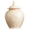 Relief Rabbit Tea Can Creative Ceramic Sealed General Can Decoration Home Kitchen Large Capacity Tea Storage Can Organizer