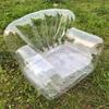 Aufblasbares Transparentes Luftsofa Verdicktes Outdoor Camping Aufblasbares Sofa Erwachsenen Faulenzer Aufblasbarer Stuhl PVC Transparenter Sofahocker