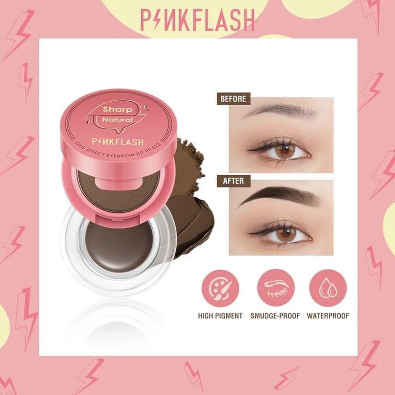 PINKFLASH - 2 in 1 Duo Effect Eyebrow Kit - 3 Color