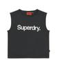 Syupeodeulai W Vintage Washed Sleeveless Dark Gray