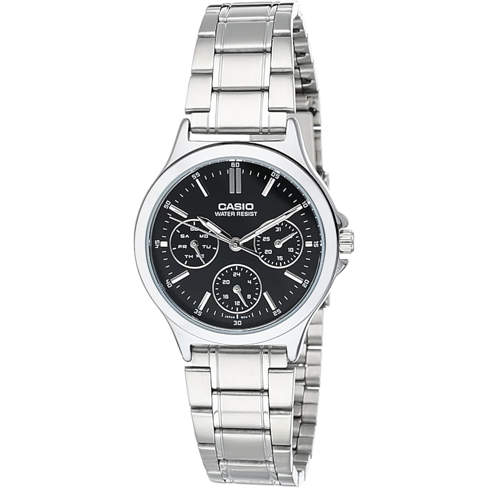 Casio Standard LTP-V300D-1A Women s Analog Business Quartz Watch Black Stainless Steel