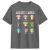 Axolotls Of The World Axolotl Amphibian Animal Lovers TShirt Summer Cotton TShirts For Male Short Sleeve Streetwear Top Tees