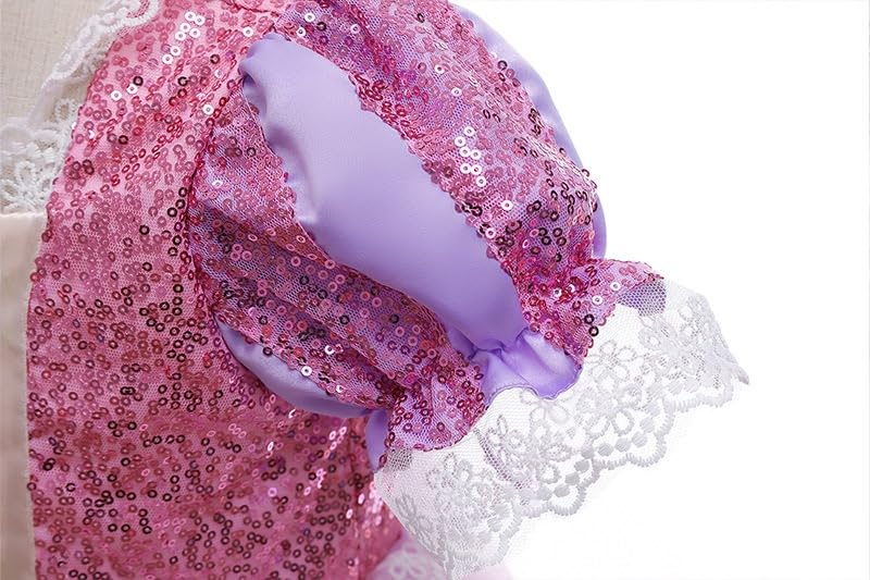 Lien Baby CCBR Princess Costume for and with Accessory Sizes and 150 Purple Dress, Cosplay, One-Piece Events, Recitals, Christmas, Birthdays, Kids,