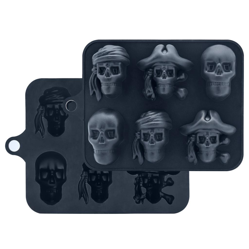 Ice Film with Camouflage Skull Ice Mold Large Ice Ice Film with Large Capacity Silicone Ice Lattice