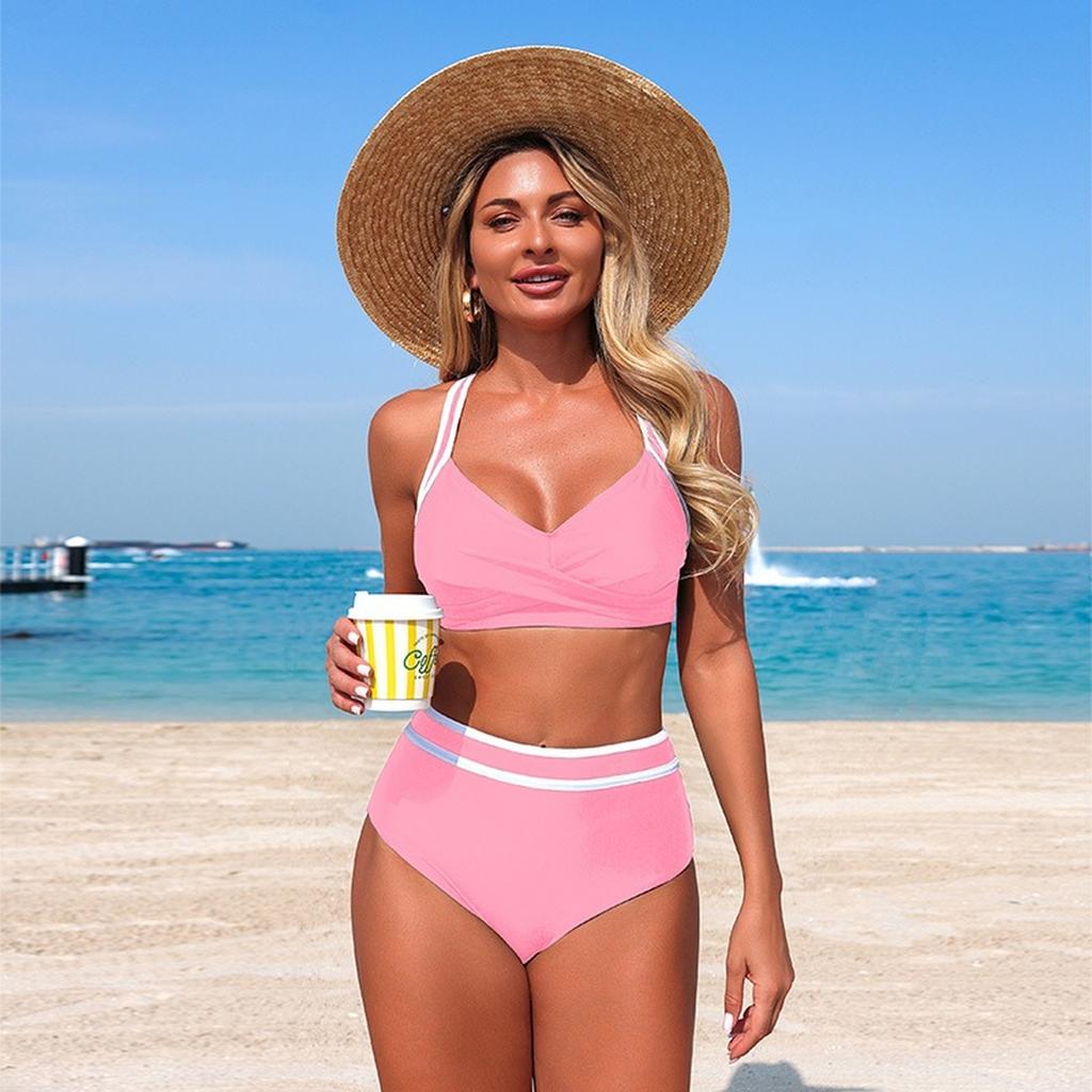 Women's Fashionable And Sexy Two-piece Nylon Swimsuit