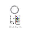 WS2812B DC5V Led Pixel Ring Individul AddressabIe Ring 5050 RGB WS2812 IC BuiIt-in Led ModuIe And 14Keys Lock USB  Controller