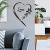 LOVE Heart Mirror Wall Stickers Self Adhesive DIY Acrylic Mirror Stickers for TV Background Bedroom Wall Art Home Decoration