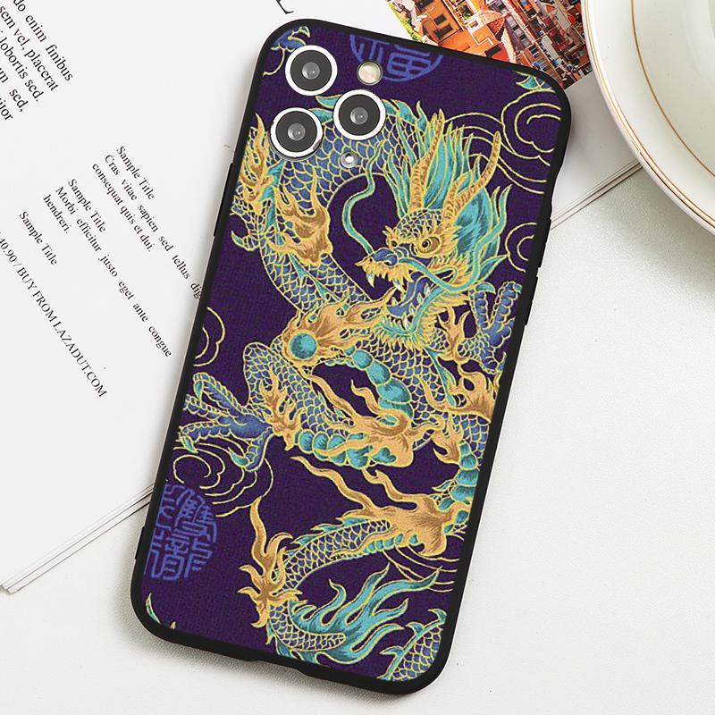 För Samsung Galaxy A51 50 A32 A20e A52 A21s A12 A71 A70 A72 A30 A31 S22 S21 S20 FE Ultra S8 S9 Plus Dragon Phone Coque Soft Case