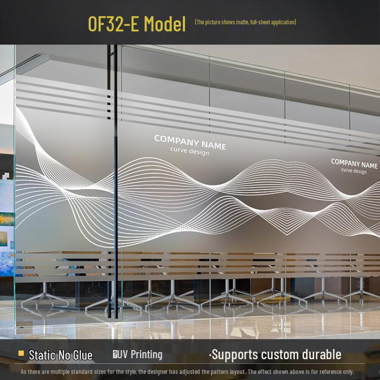 Decorative Frosted Glass Sticker for Office Partitions