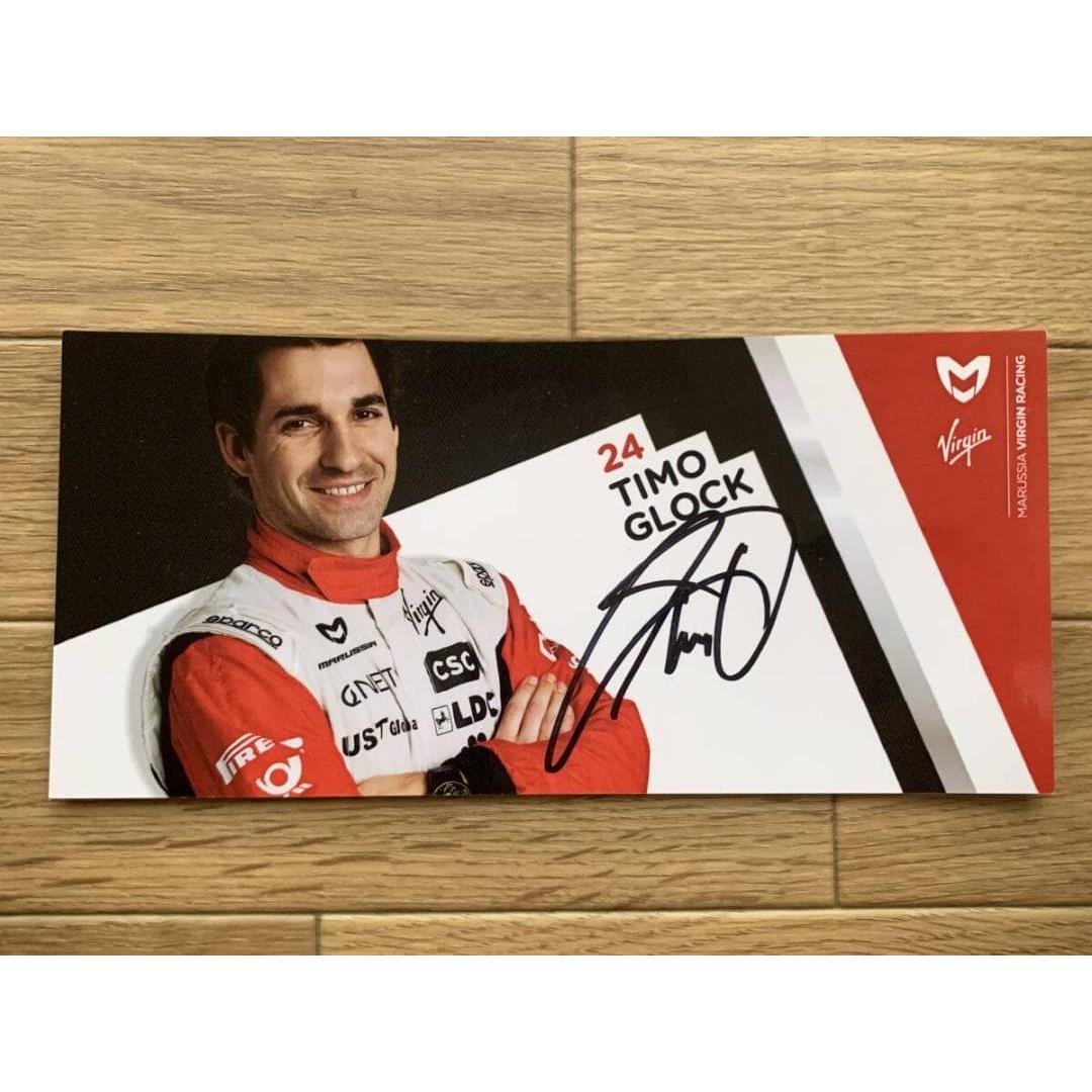 Used Timo Glock Autographed Timo Glock F1 Driver s Card