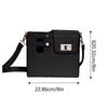Portable Water Bottle Holder PU Leather Cover Travel Water Bottle Bag Adjustable Shoulder Strap With Phone Pocket