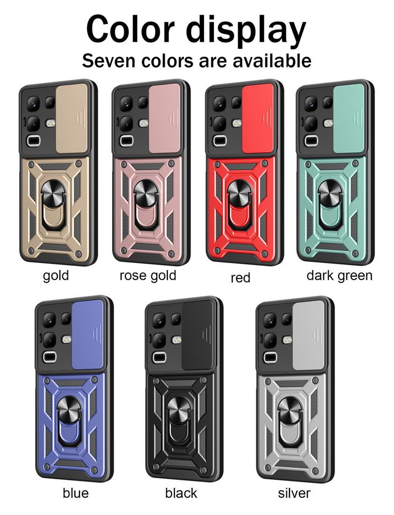 Kamera Schutzhülle für Infinix Note 50x Note 50 Pro + Note 40x 30 Pro INFINIX Zero 40 30 Armor Hybrid Metallring Halter Abdeckung