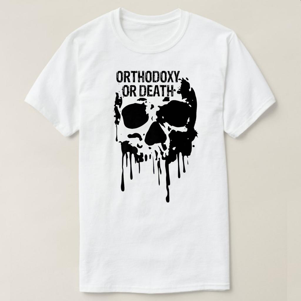 Orthodoxy or Death  Eastern Orthodox Russian TShirt 100 Cotton ONeck Short Sleeve Summer Casual Mens Tshirt Streetwear